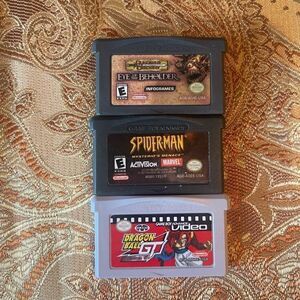 Game Boy Advance 3-Game Bundle - Spider-Man, Dragon Ball GT, Dungeons & Dragons